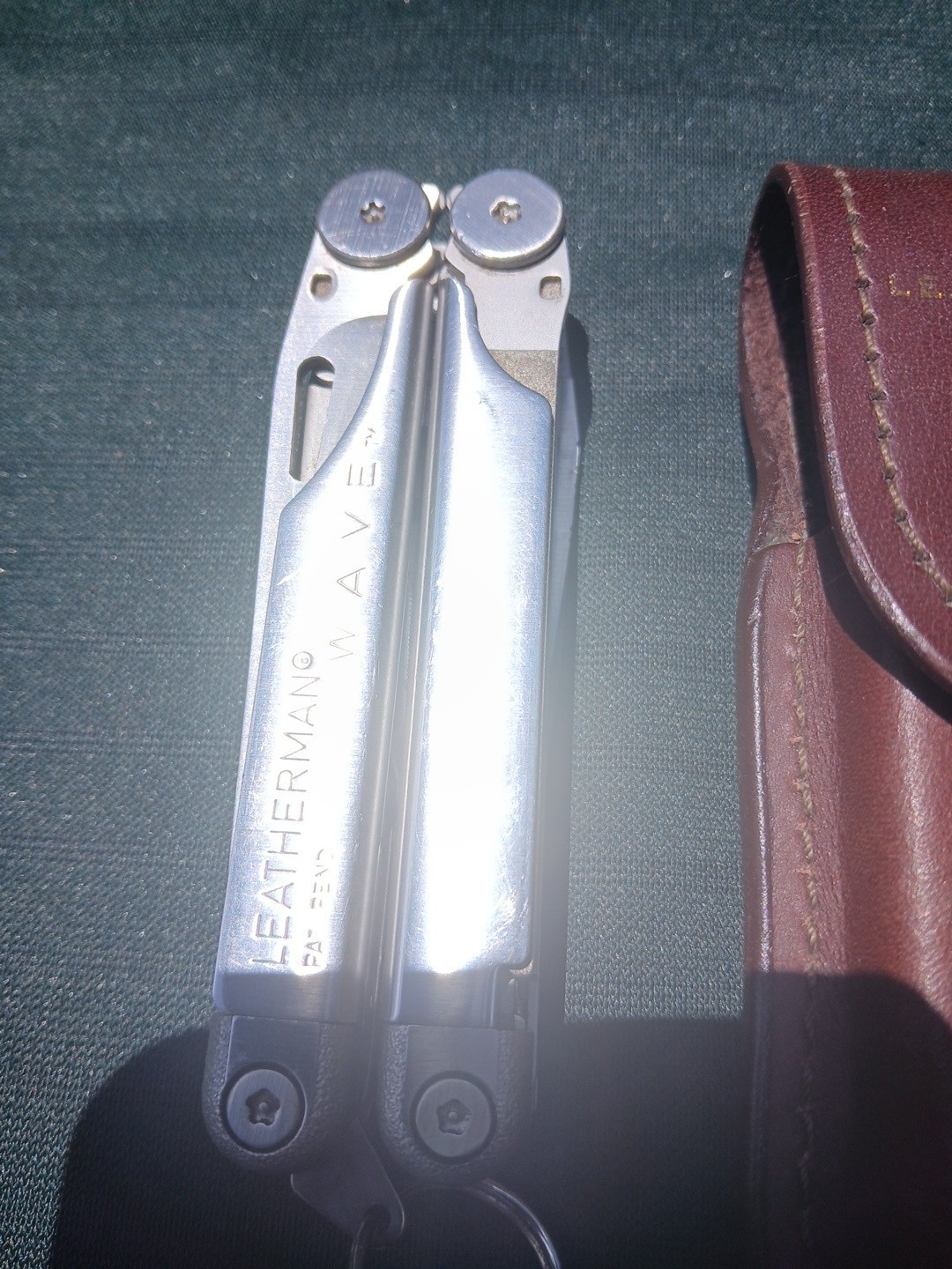 OG Leatherman Wave Multi Tool w/ Brown Leather Case Minty (H)