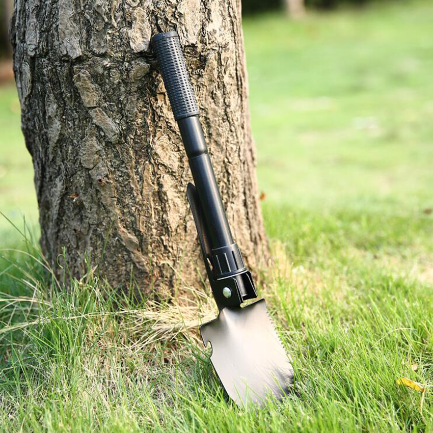 Survival Folding Shovel Outdoor Garden Camping Hiking Spade Foldable/Black