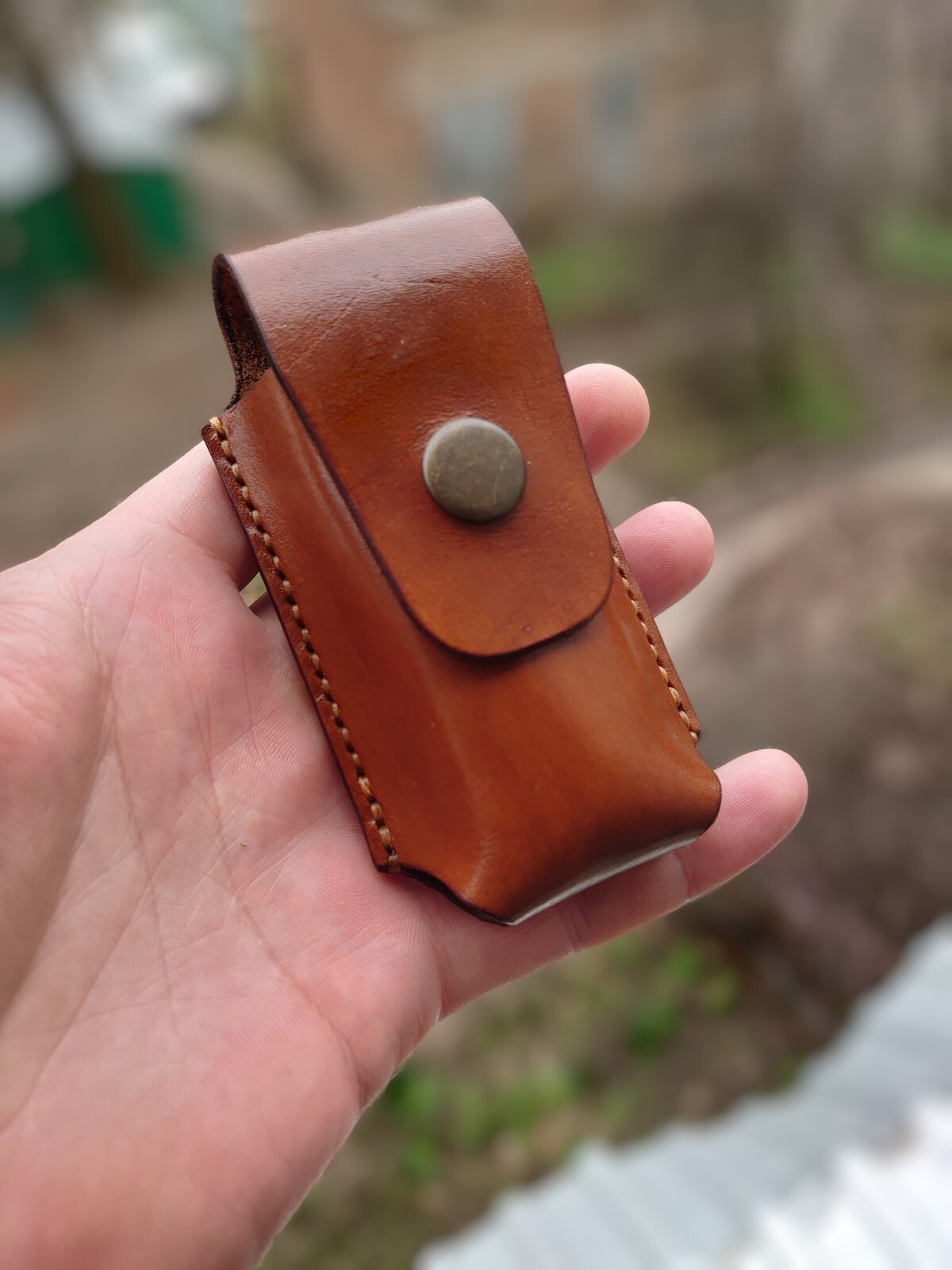 Brown Leather Sheath for Leatherman Wave / Charge /Belt clip
