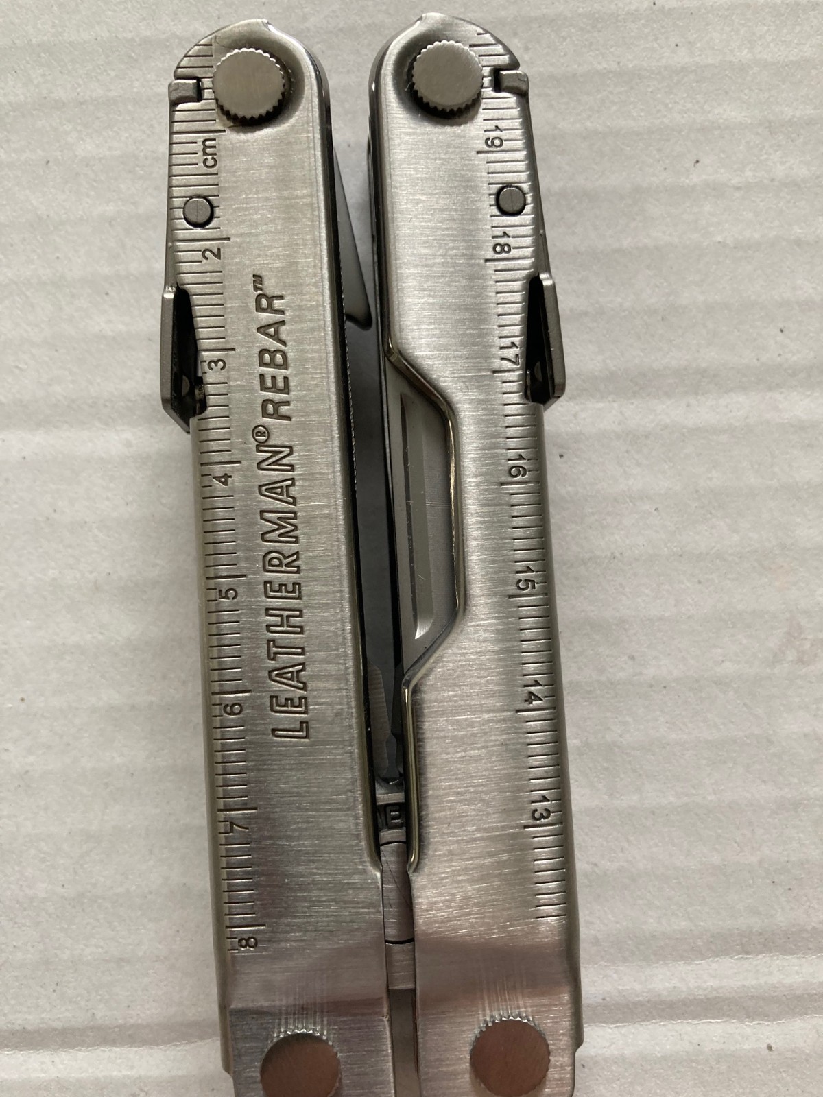 Leatherman Rebar 17 SS Tool, Multi-tool in Stainless Color 831547 with case.