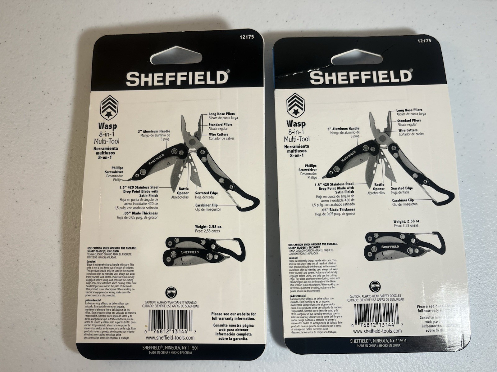 Sheffield Wasp 8-1 Multi-Tool (Lot of 2)