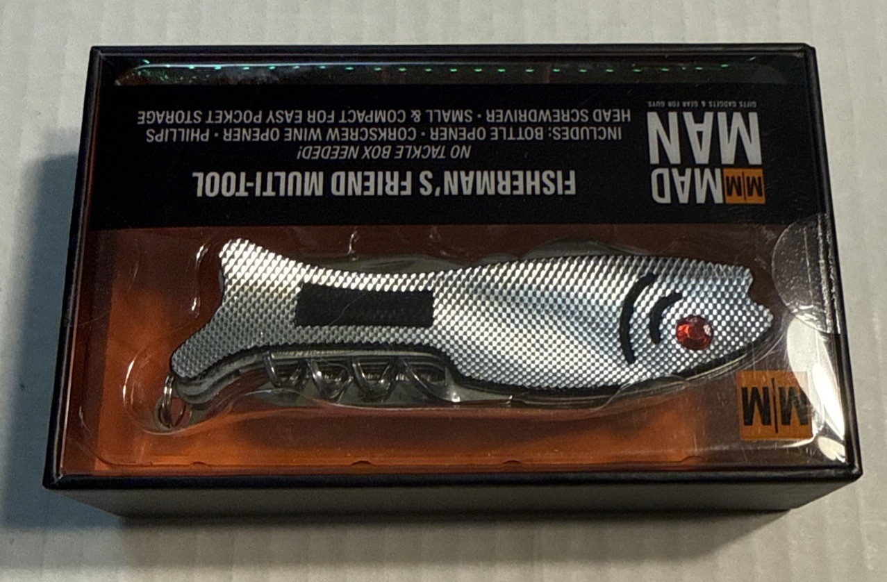New Mad Man gifts Fisherman’s Friend Multi-Tool Bottle/Wine Opener Screwdriver