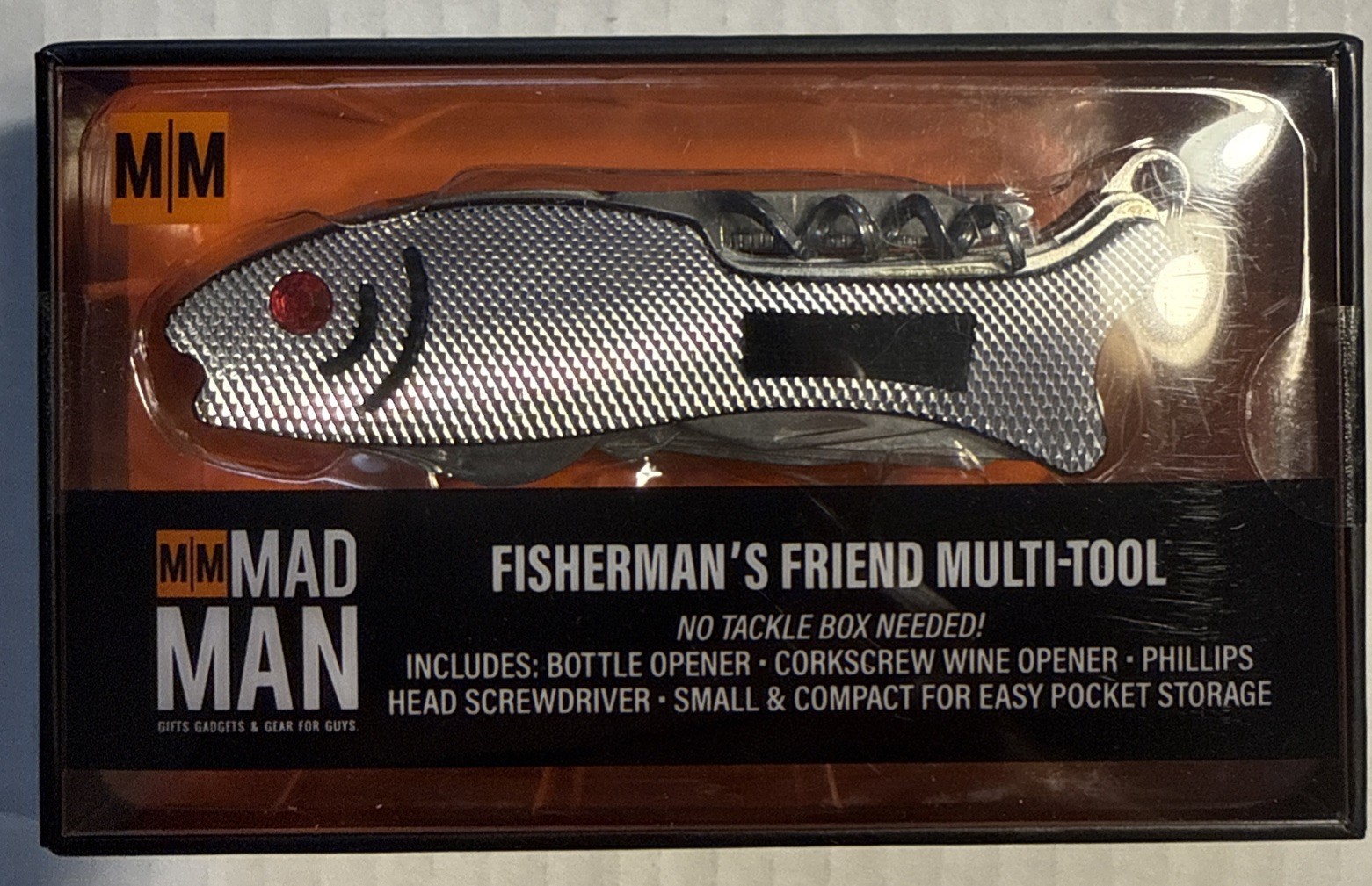 New Mad Man gifts Fisherman’s Friend Multi-Tool Bottle/Wine Opener Screwdriver