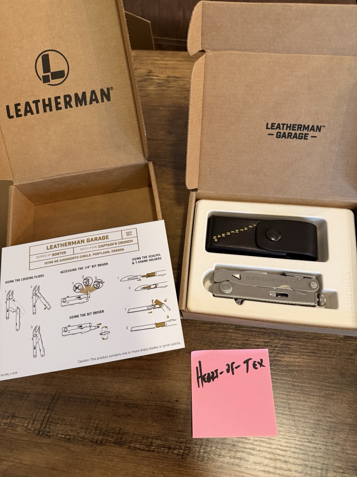 Leatherman Garage Batch #008 Captain’s Crunch Limited Edition 1900 Made IN HAND✅