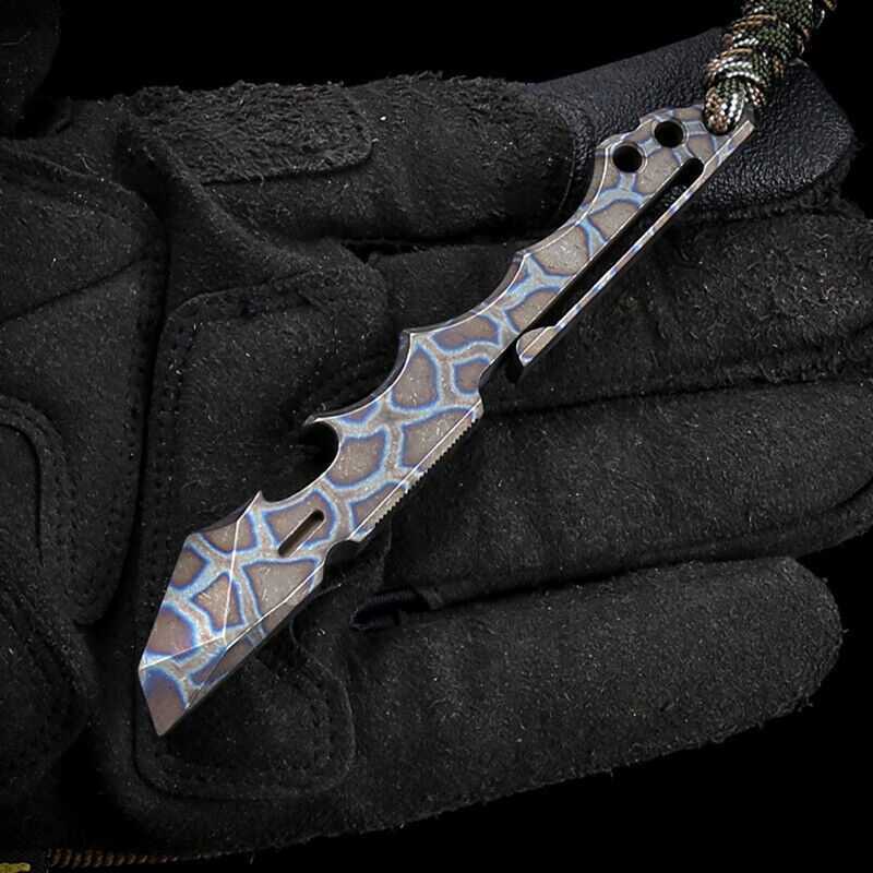 Solid Titanium Tactical Survival EDC Multi Pocket Tool Pry Bar Crowbar Opener