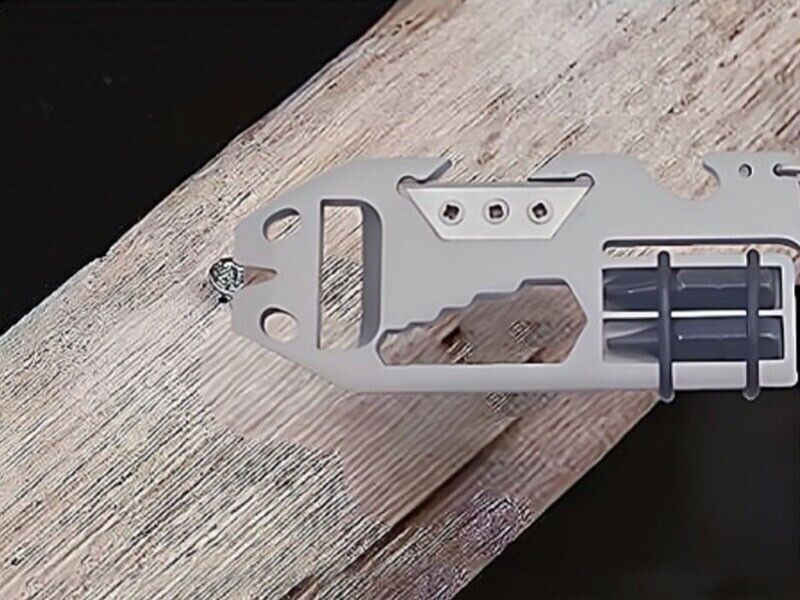 Hot EDC Stainless Steel Key chain Pry Bar Crowbar Pocket Outdoor Multi CardTools