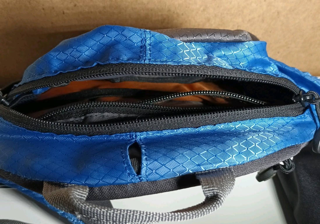 Lake & Trail Fanny Pack Blue/black With Carry Handle