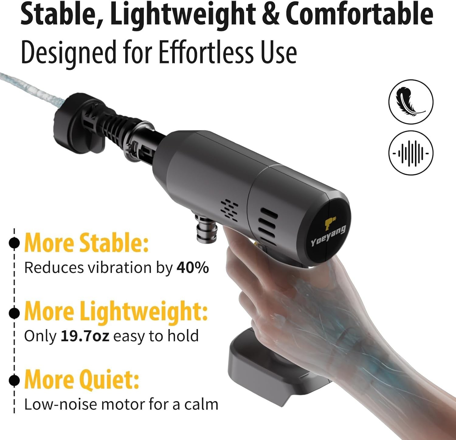 Portable Handheld Cleaning Tool, Lightweight Compact Spray Tool with 6-in-1 N…