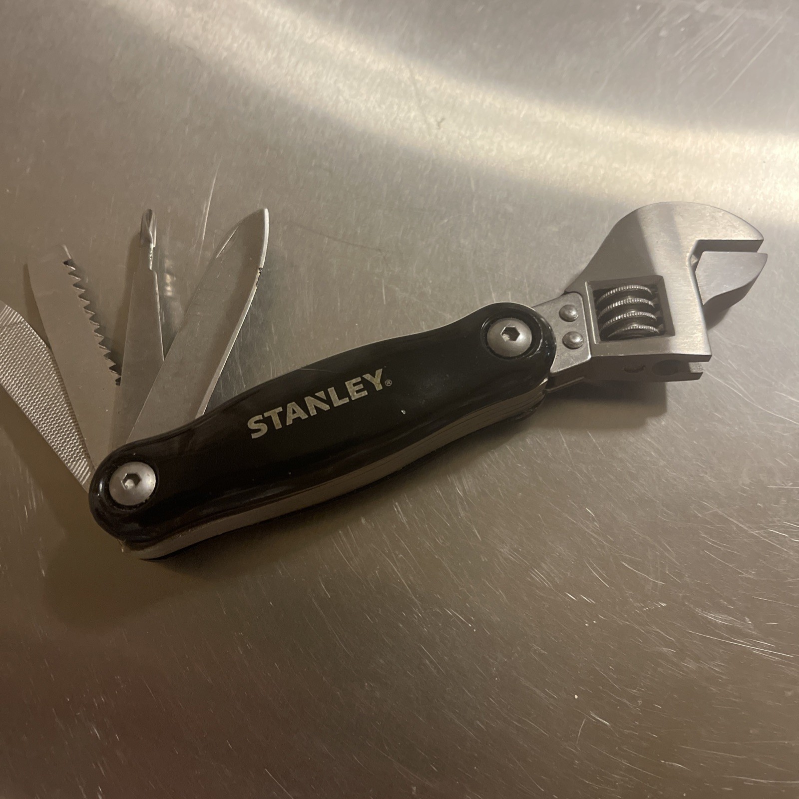 Stanley Multi Tool 7 in 1 Combination Crescent Wrench /Black