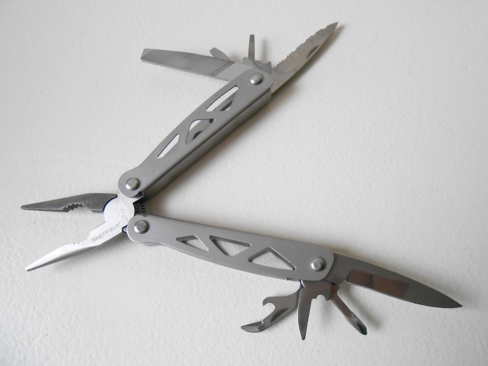 Used SHEFFIELD MultiTool LOT : Hatchet / Hammer Folder & Pocket Folder – Sheaths