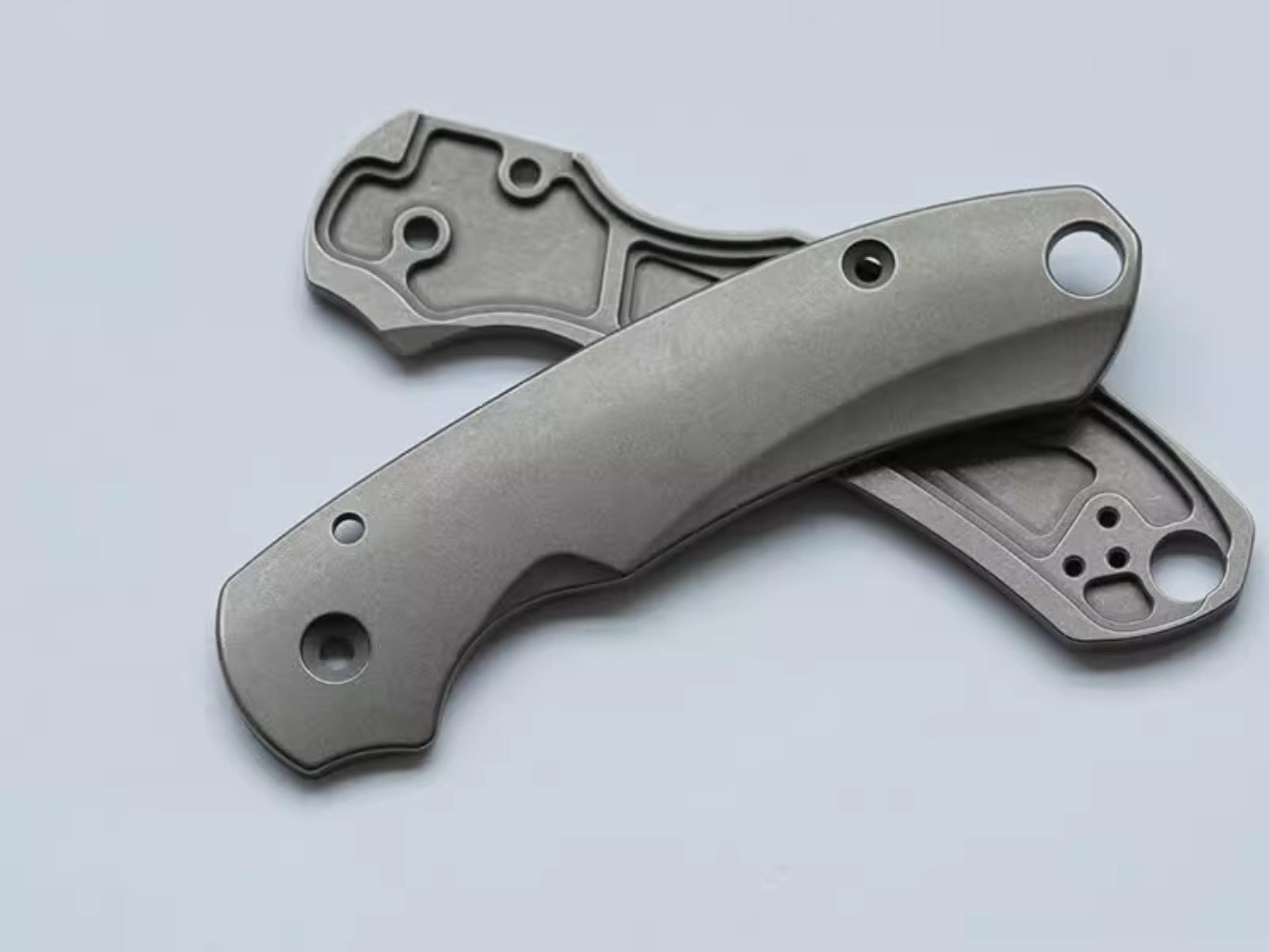 1 Pair Custom Made TC4 Handle Scales for Spyderco C223 Para3