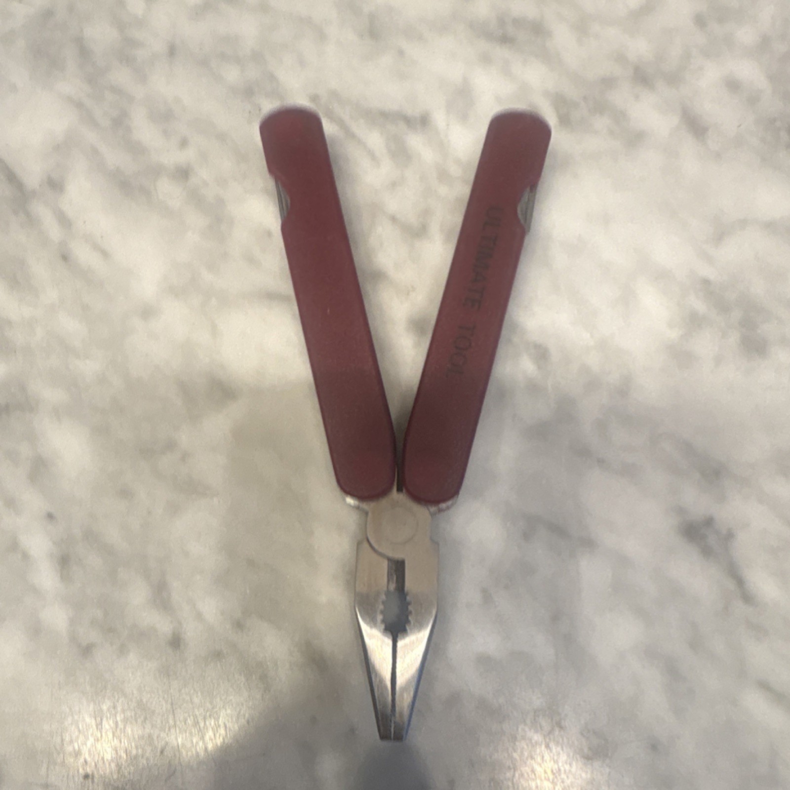 ULTIMATE TOOL Red Multi-Tool Stainless Steel Pliers Knife