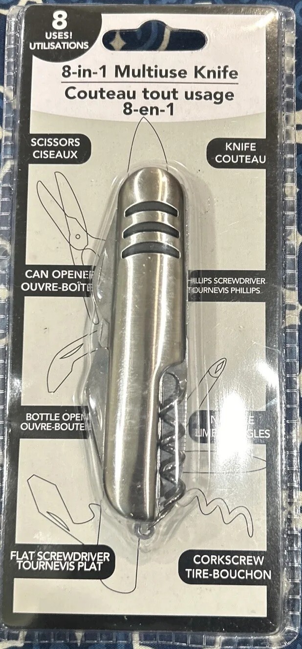 8 In 1 Multi-use Knife In Original Packaging
