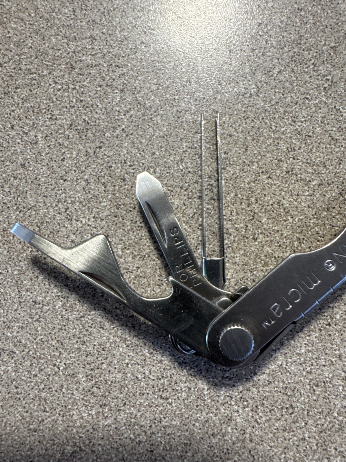 Leatherman Micra Multi-Tool Knife Scissors Key Ring Stainless 10 Tools Car Purse