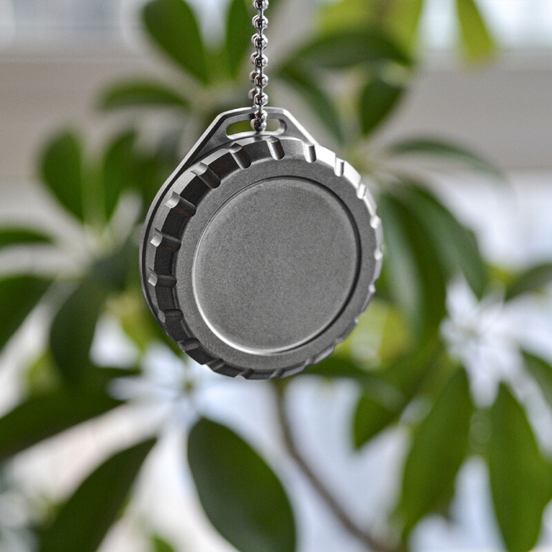 EDC Titanium Alloy Waterproof Case Portable Sealed Medicine Storage Box Pendant