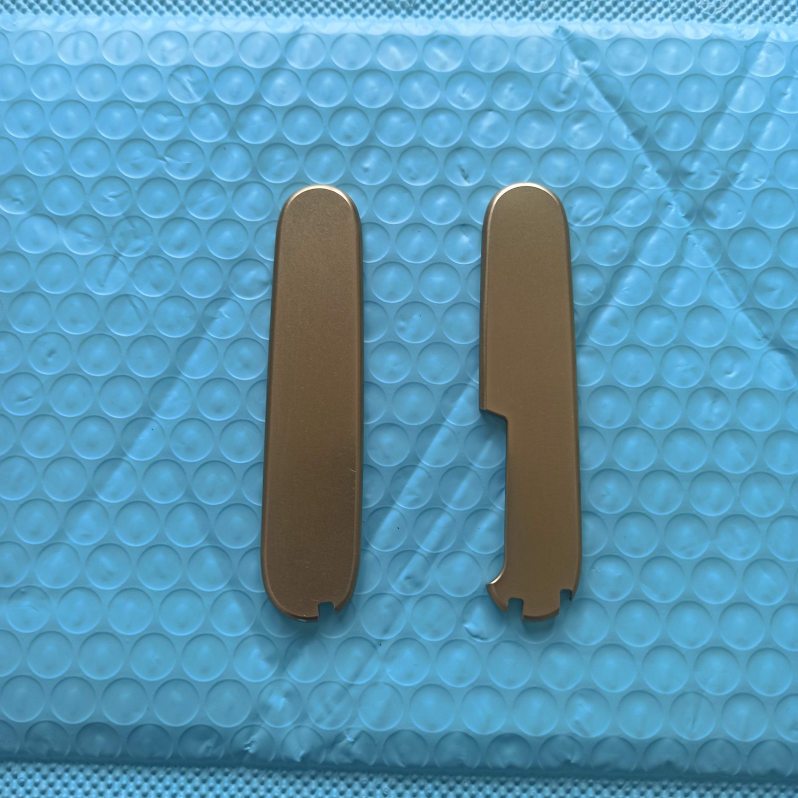 New 1 Pair Brass Handle Scales for 91 mm Victorinox Swiss Army