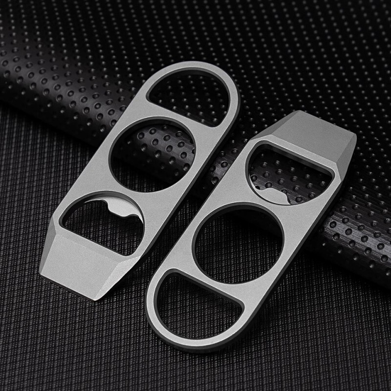 EDC Titanium Pry Bar Crowbar Bottle Opener Portable Keychain Outdoor Multi Tools