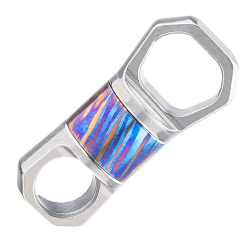 Titanium Car Key Hoop Ring Flexible Rotation Portable EDC Keychain Buckle 360°