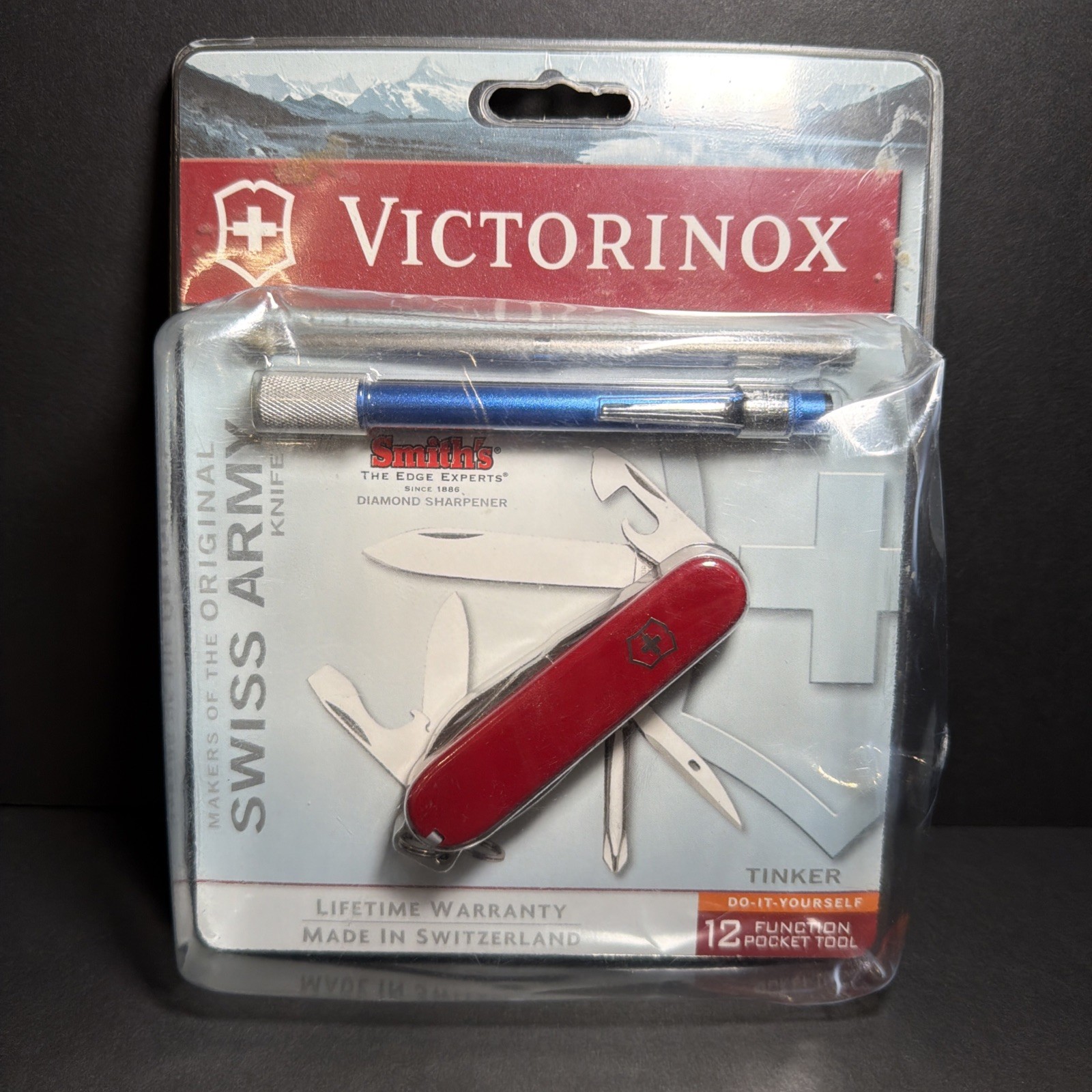 New Victorinox Swiss Army Tinker Knife & Sharpener Set