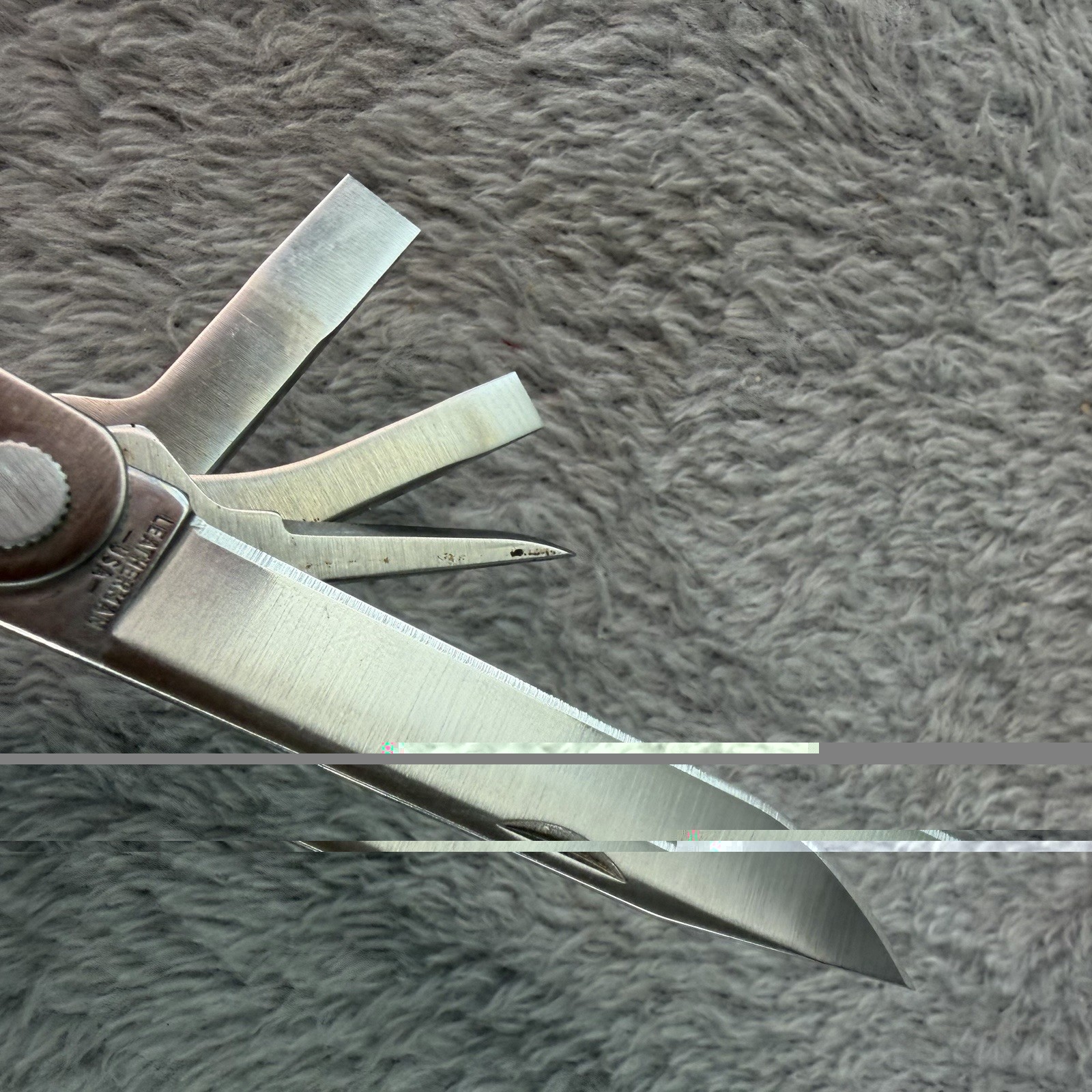 Vtg Leatherman PST Multi Tool FORD Promotion 0499 USA w Leather Sheath B551