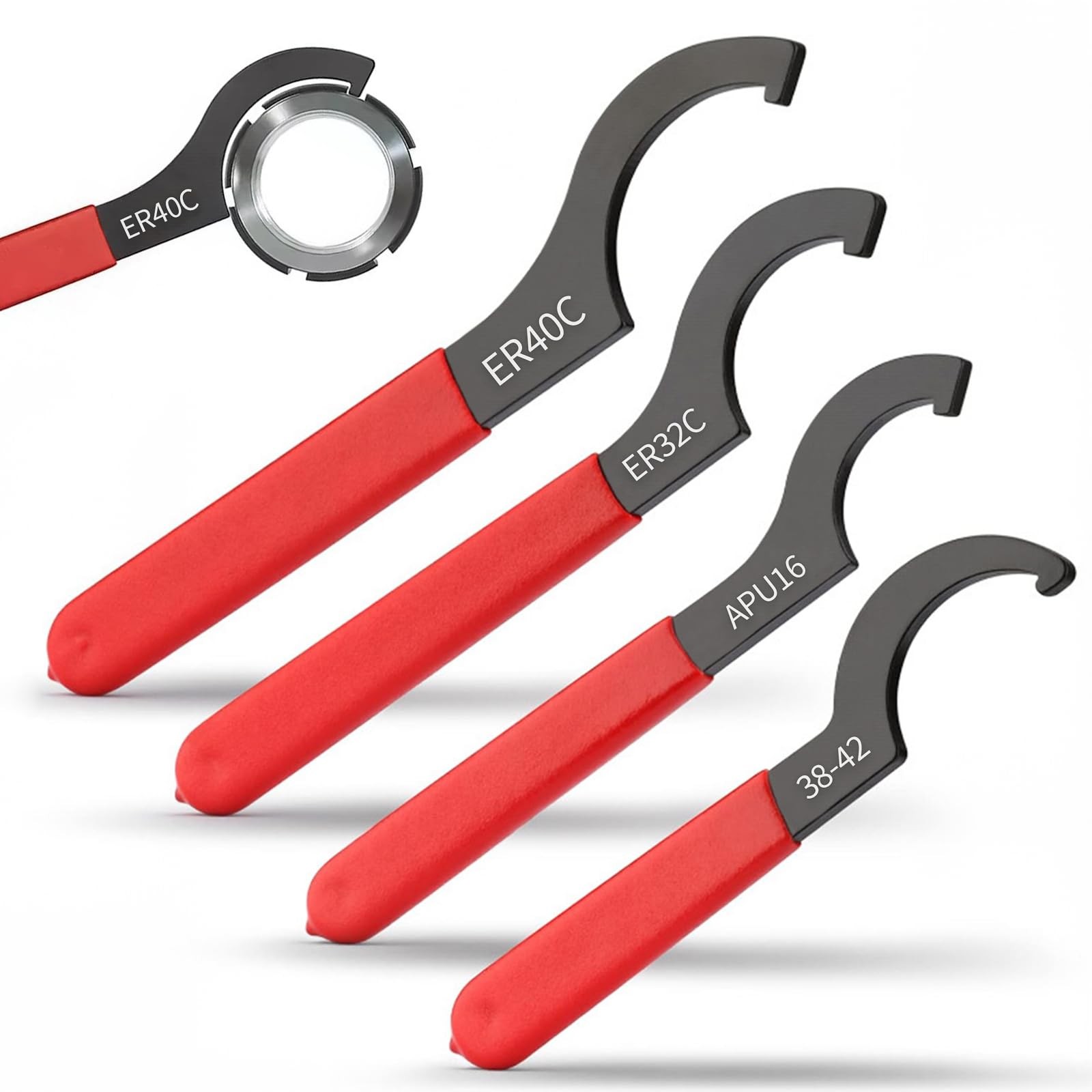 Hook Wrench, 4 Piece Thread Wrench Adjustable Coilovers Wrench…