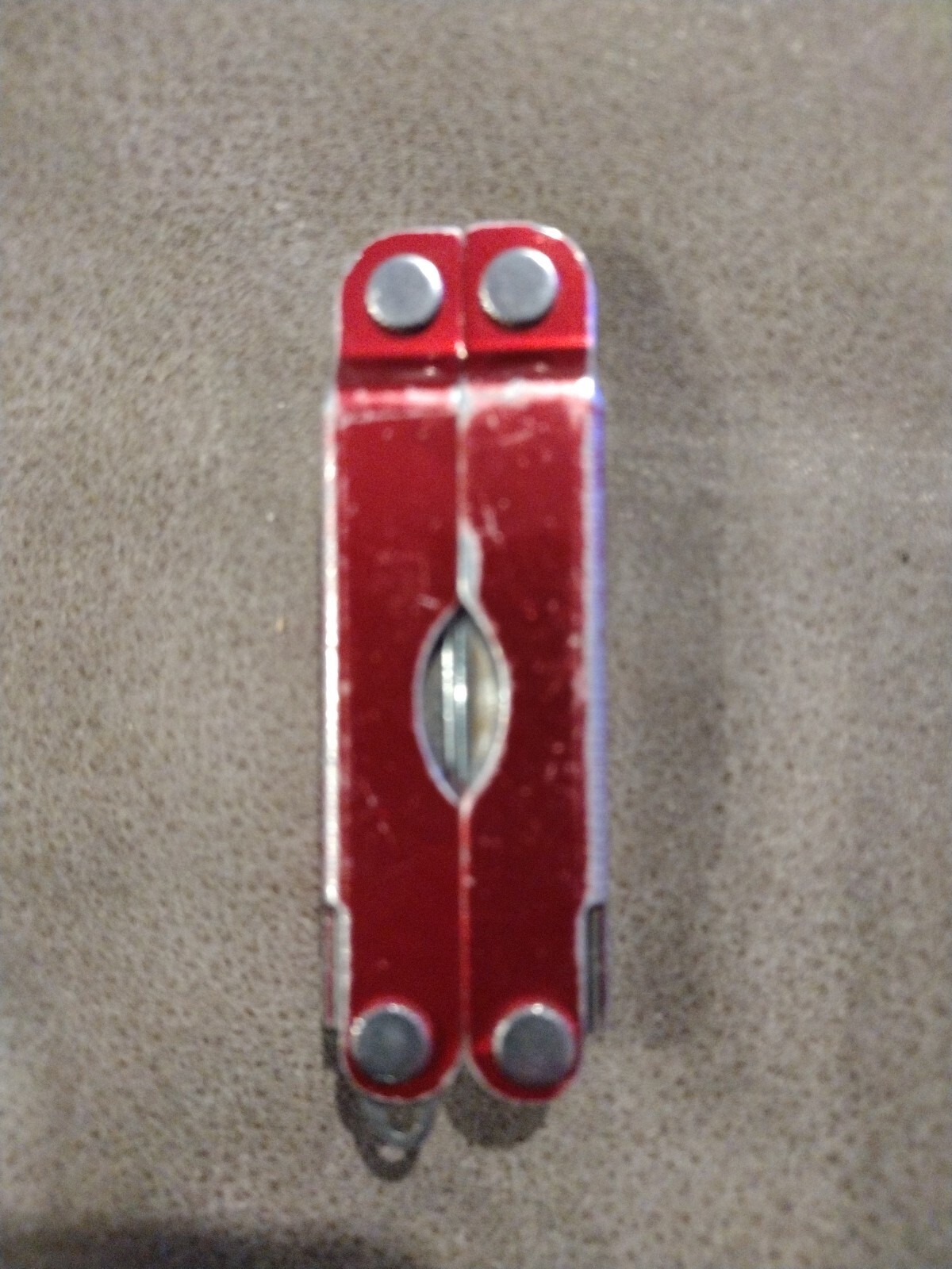 Leatherman Micra Multi-Tool, Knife, Scissors, Key Ring, Red Color in Good Condit