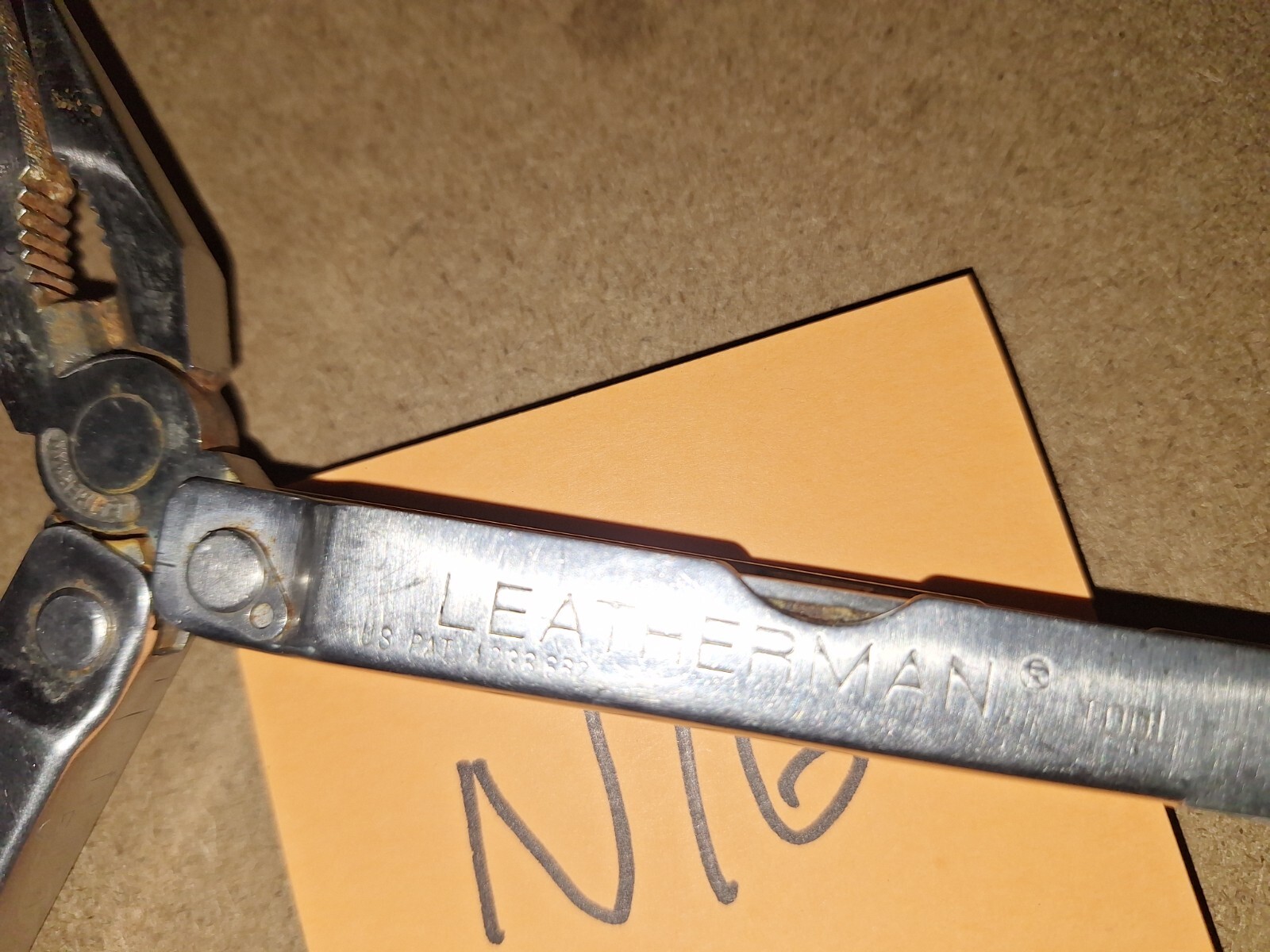 1 RARE LEATHERMAN ORIGINAL PST Multi Tool Knife BIG LETTERS Lot N16