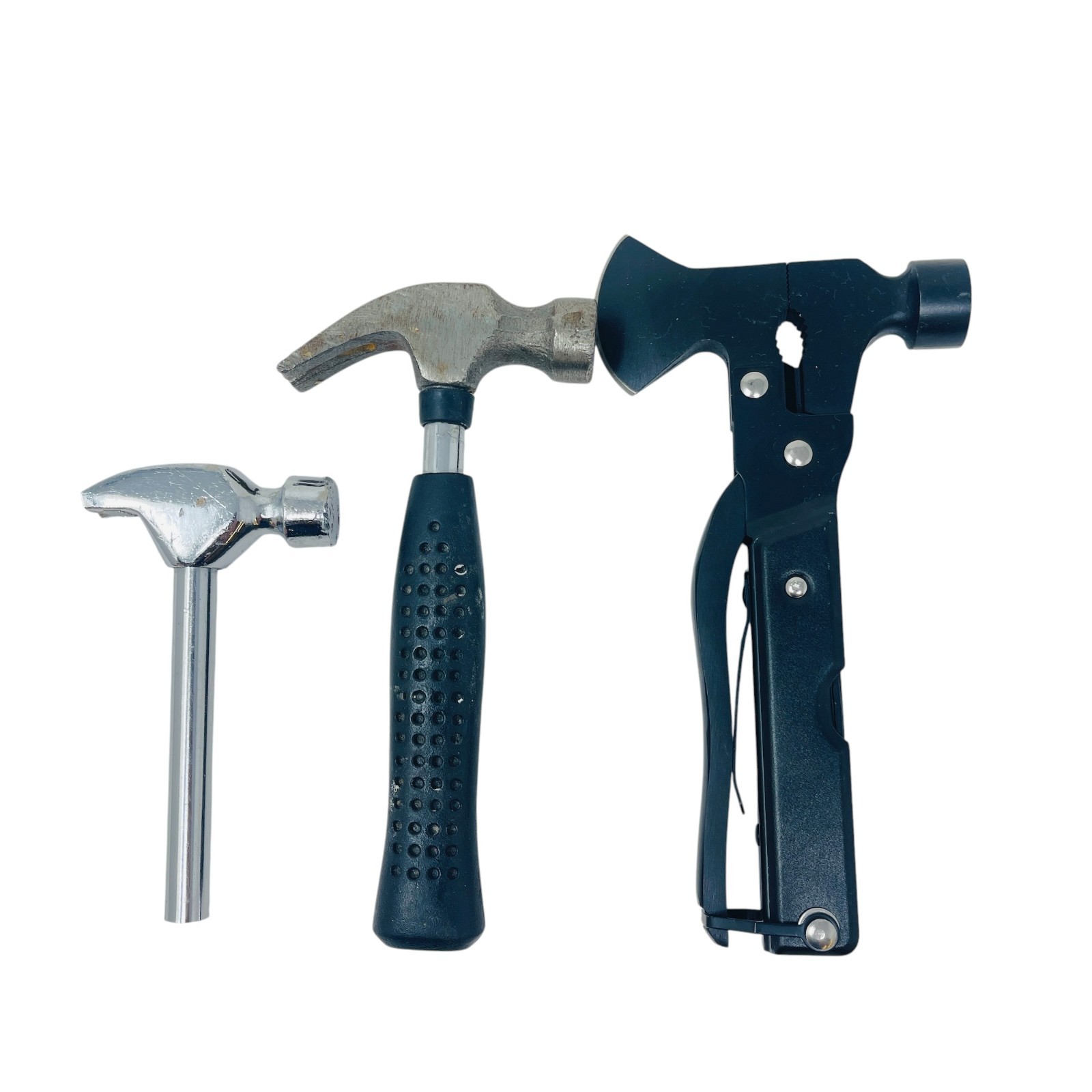 Multi-Tool Survival Set Hatchet, Mini Hammer Hand Tool Lot, 3 Pcs