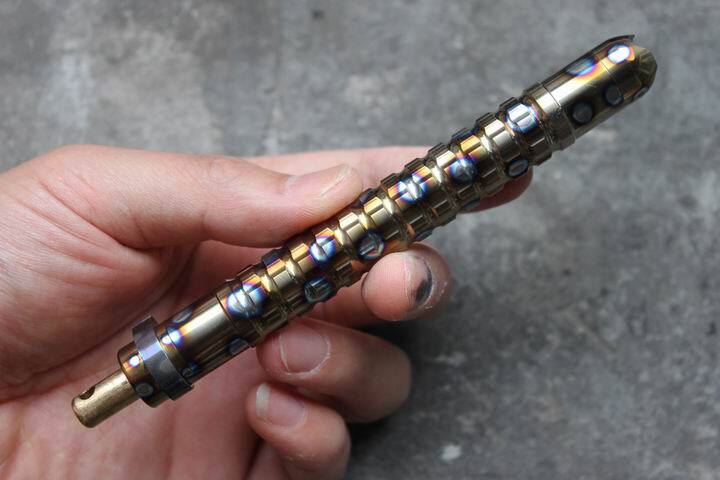 New EDC Titanium Alloy Cool Stick Kungfu Playing With Cuban Rattan Stick Gift