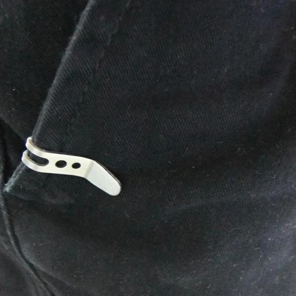 1-5PC Multitool Pocket Clip Stainless Steel Buckle Carabiner Key Ring