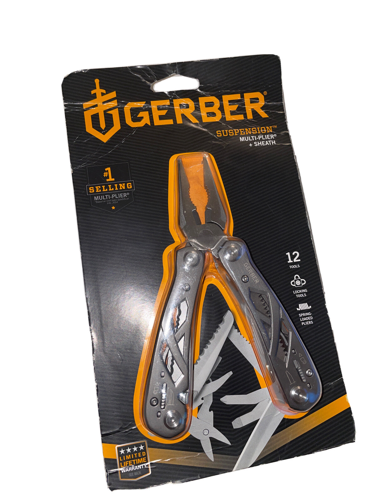 Gerber Suspension Multi-Tool and Sheath Locking Tools Spring Loaded Pliers