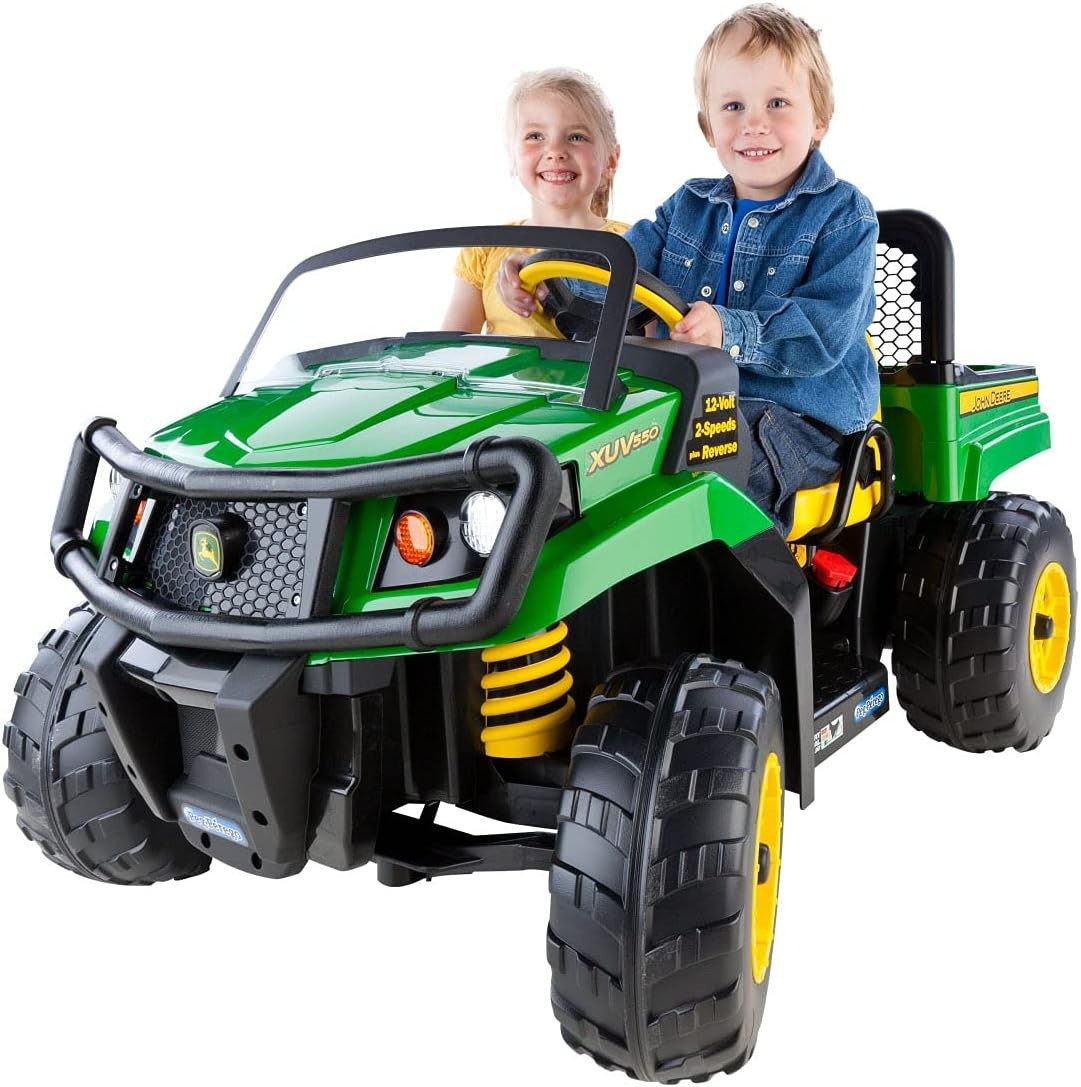 Peg Perego John Deere Gator XUV Ride On Replacement Rear Wheels 2 Pack 13-1/2″