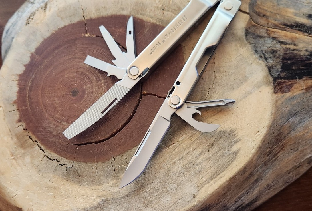 Leatherman Bond, Stainless EDC Multi-Tool Pliers Knife File w/ Sheath – K24