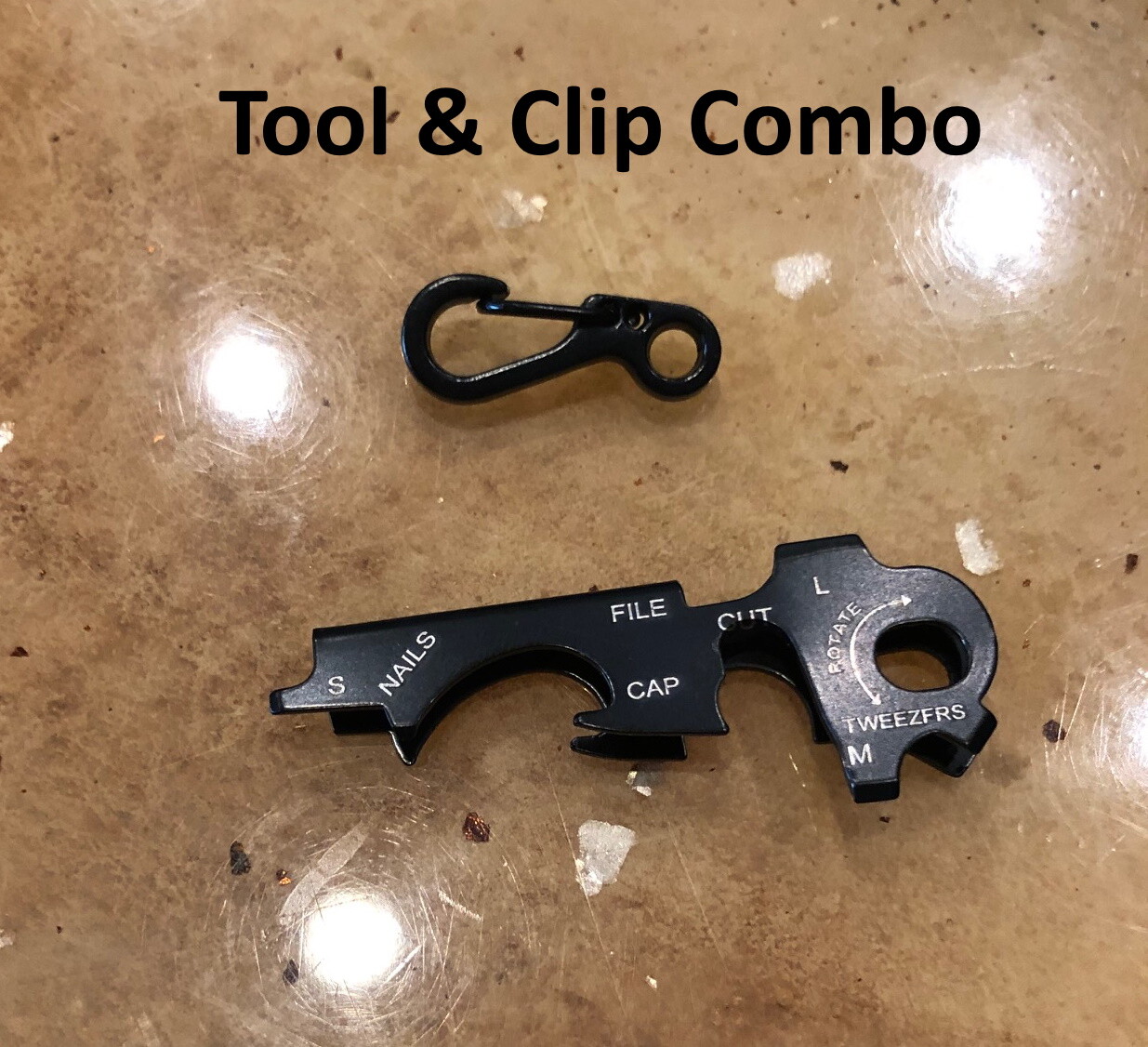 8 in1 Keychain Bottle Opener Screwdriver Carabiners Survival Quickdraw Clip EDC