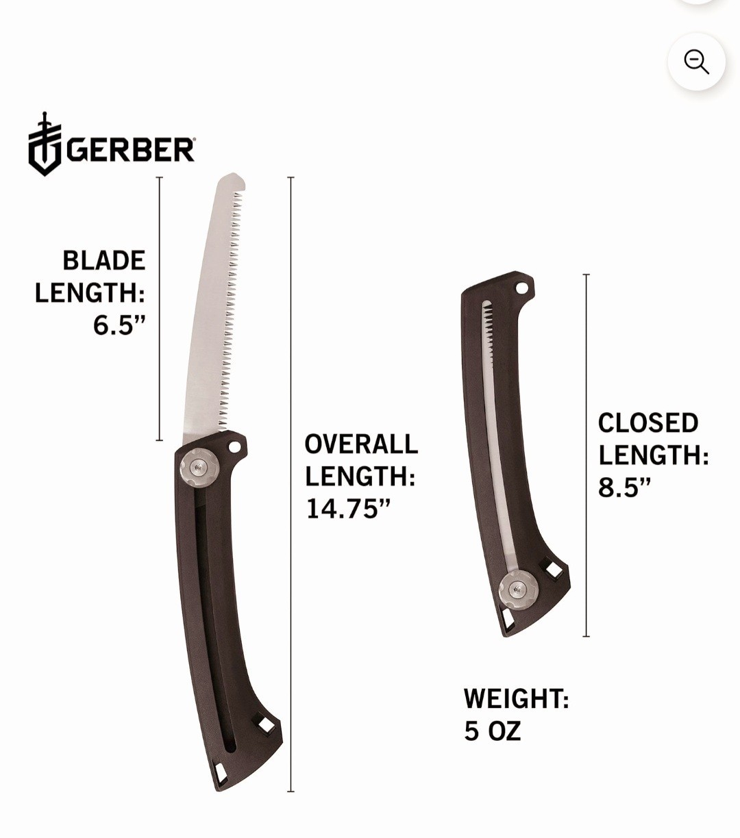 Gerber Gator Combo Axe 3-in-1 Multi-Tool Kit Axe Knife Saw Forged Steel Sheath