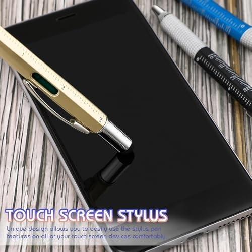 36 Pcs 6-in-1 Multitool Tech Pen Set – Ruler, Level, Screwdriver, Touch Screen,