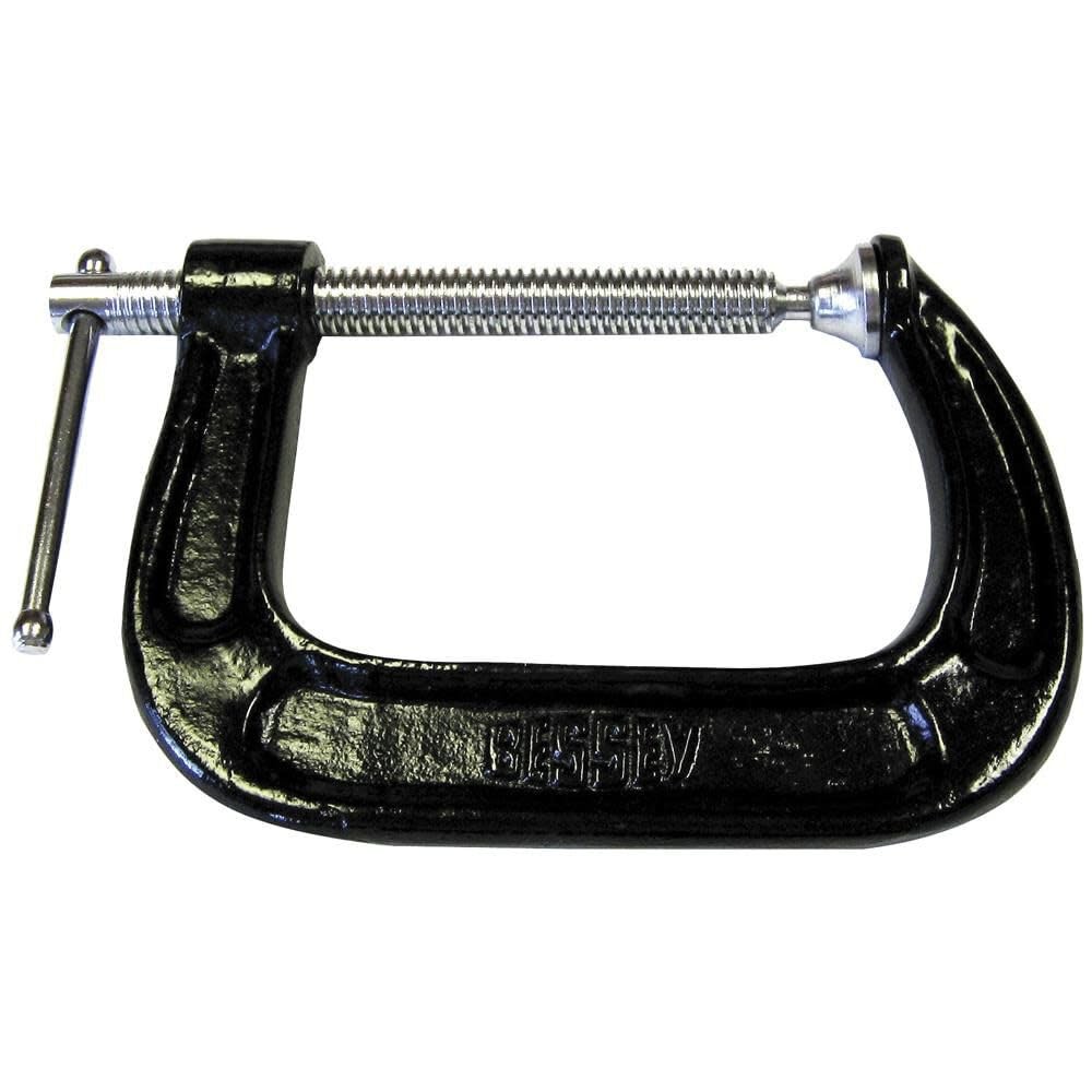 5″ Drop Forged C-Clamp, Black – Heavy Duty Metal Clamp for Woodworking & Meta…