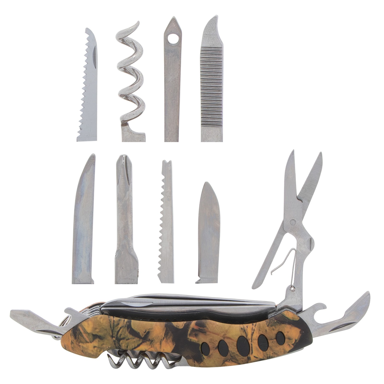 Woodland Creek Outdoor Activities 15 in 1 Pocket Tool & 4 in 1 Utensils Tool
