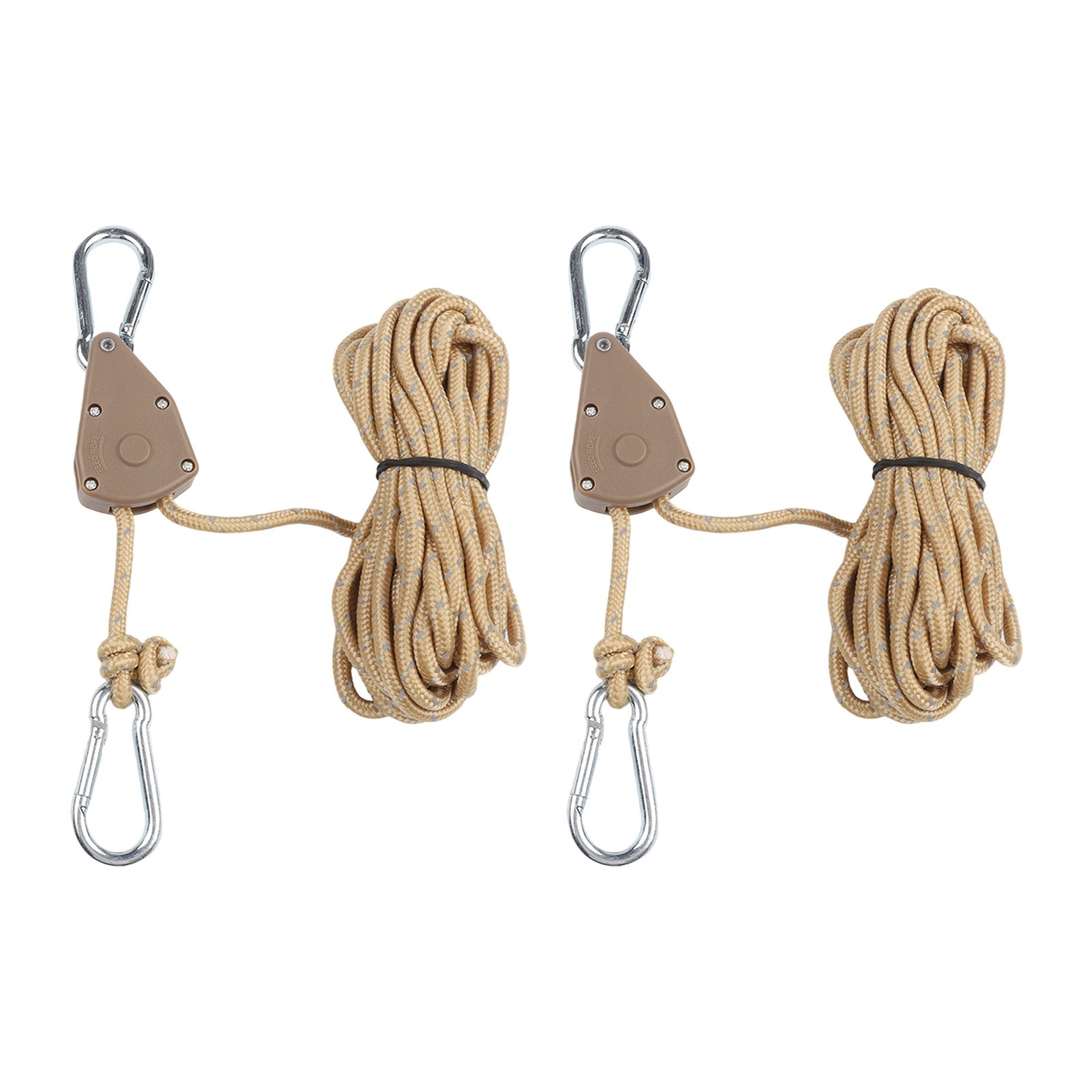 Outdoor Pulley Adjustable Rope Hanger Indoor Tasks 2 Bearing Buckles Included