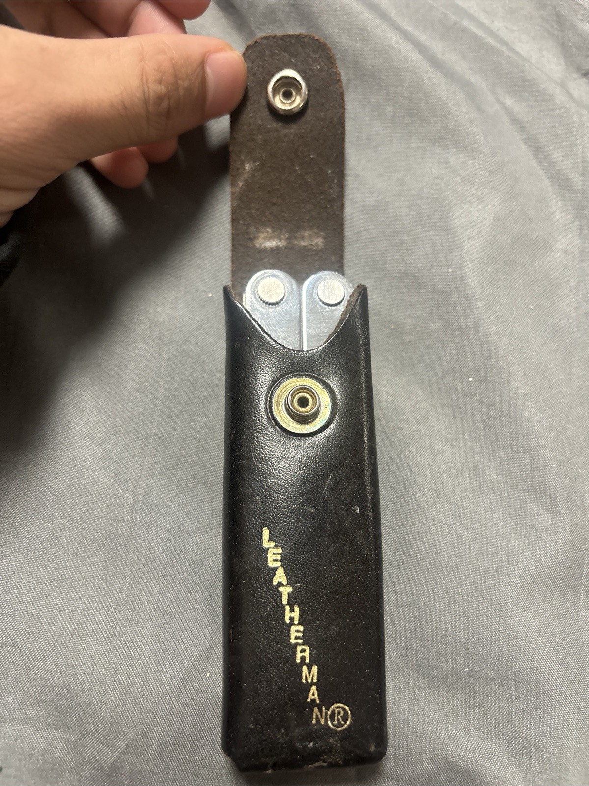 Vtg Original Leatherman Multi Tool Portland OR Leather Sheath USA