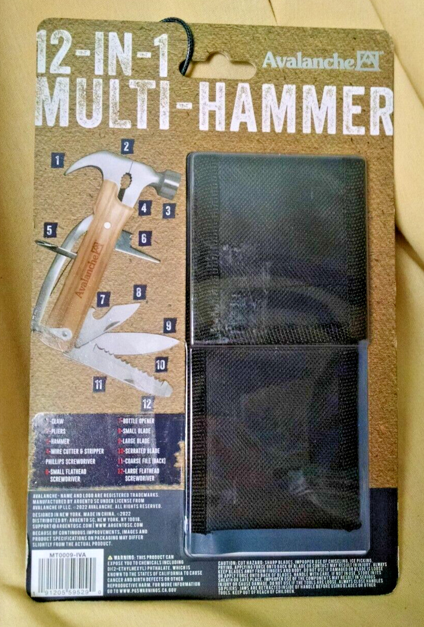 HAMMER 12 N 1 MULTI PURPOSE STAINLESS STEEL STORAGE CASE 2022 NEW AVALANCHE.