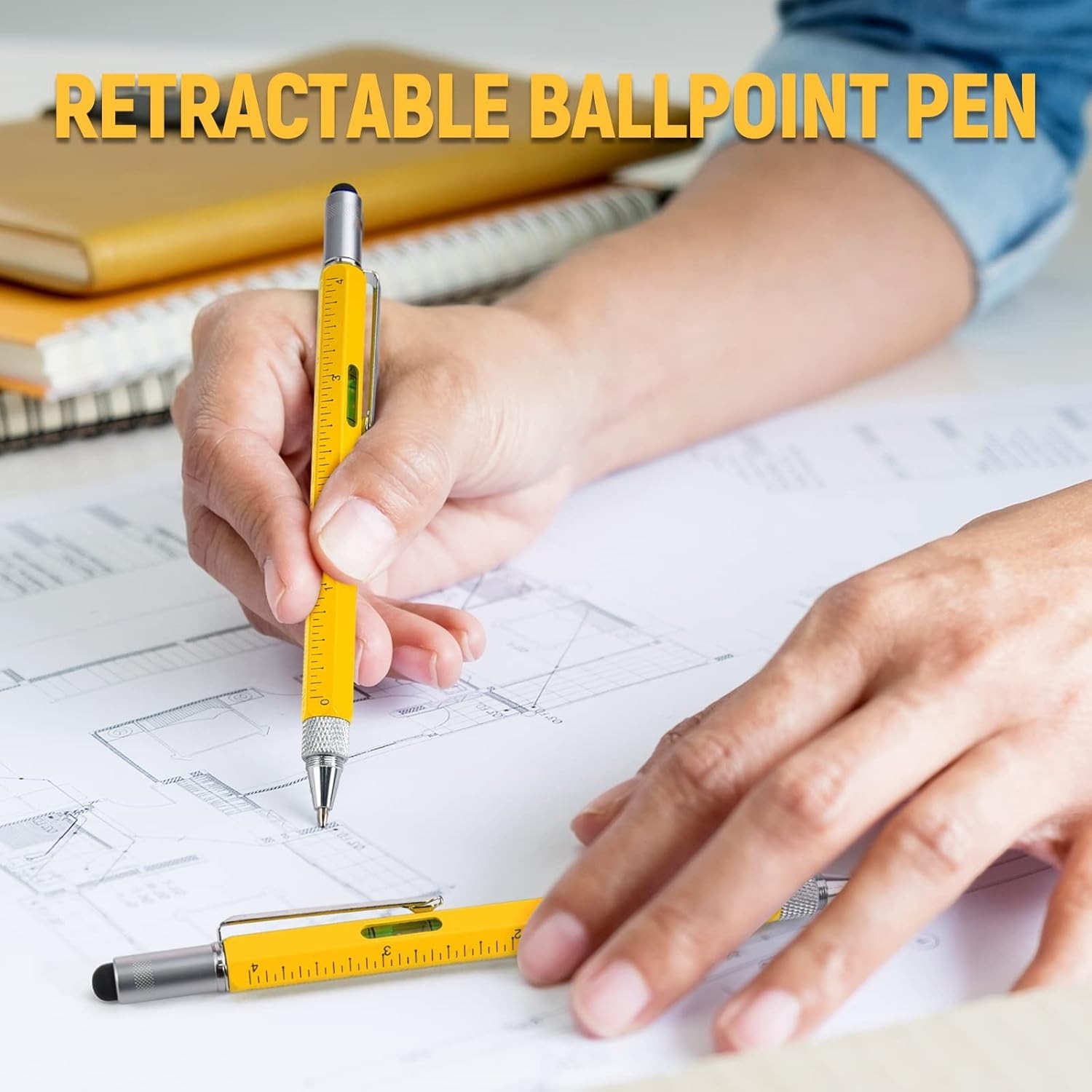6 in 1 Multitool Pen Cool Gadgets Gift for Men Dad Husband Birthday Valentines