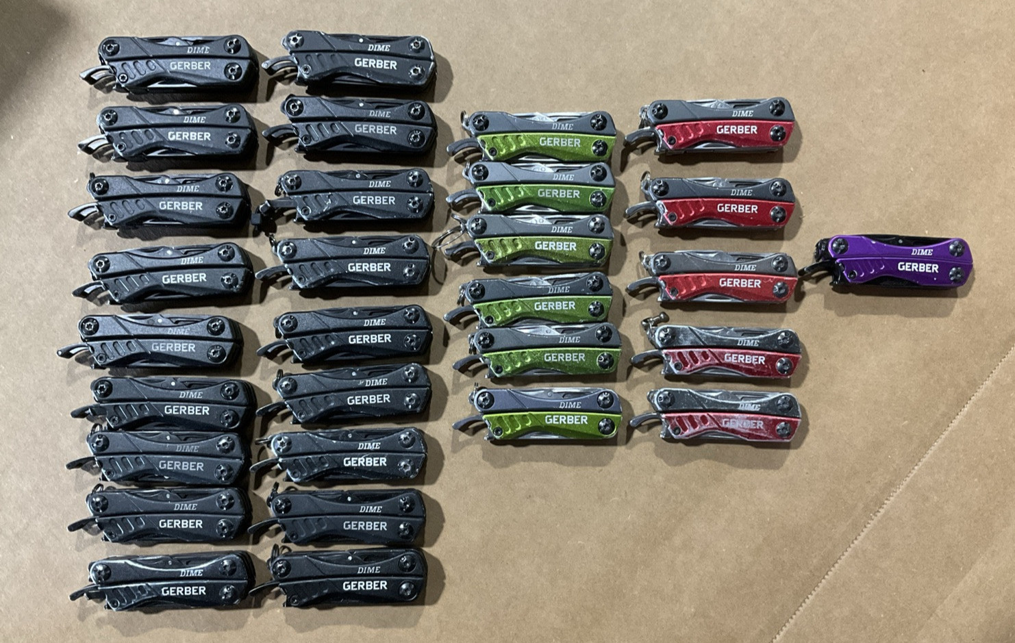 GERBER DIME Mini Keychain Multi-Tool Knife , Pliers Scissors – LOT OF 30