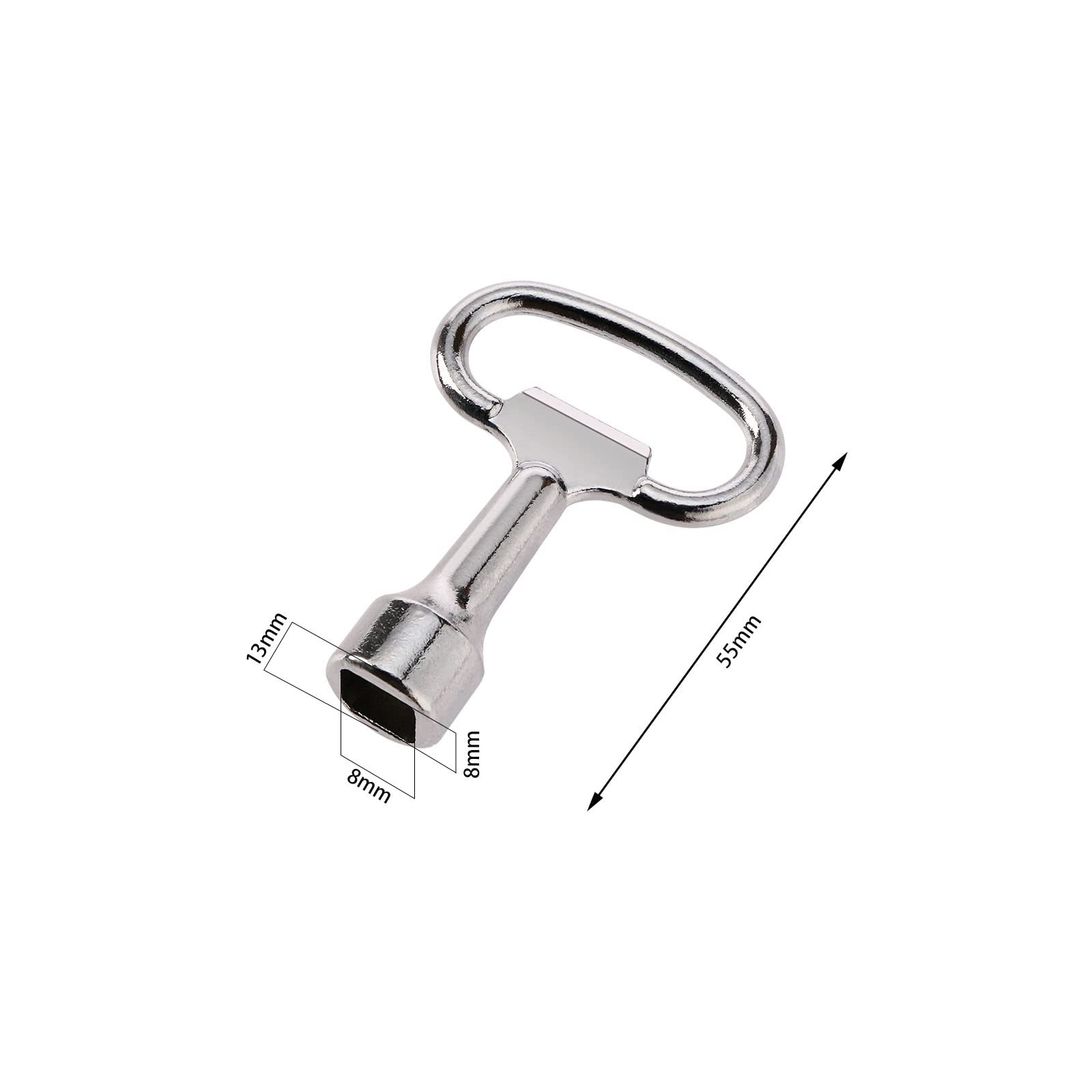 5pcs Zinc Alloy Electric Cabinet Keys, Square, 13x8x8mm…