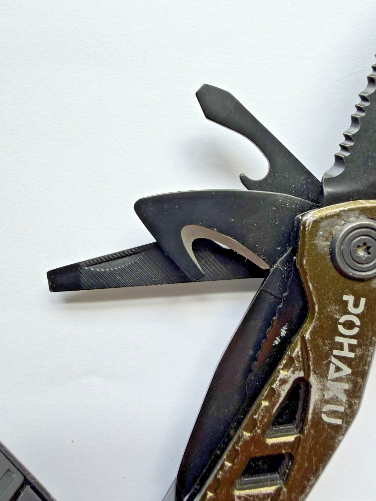 Lot of 2 Pohaku 13-in-1 Pocket Multitools, Multi Tool with Pliers, 3″ Blade, Saw