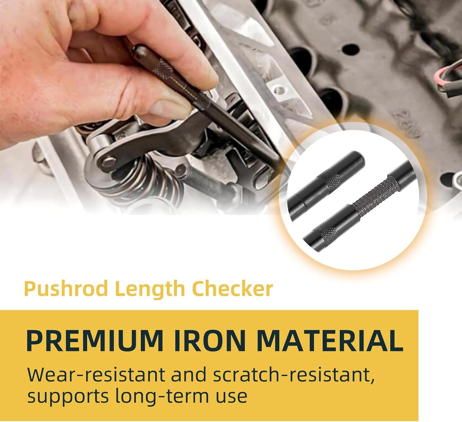 Pushrod Length Checker 6.8-7.8 Inches Push Rod Length Checking Tool Pushrod Meas