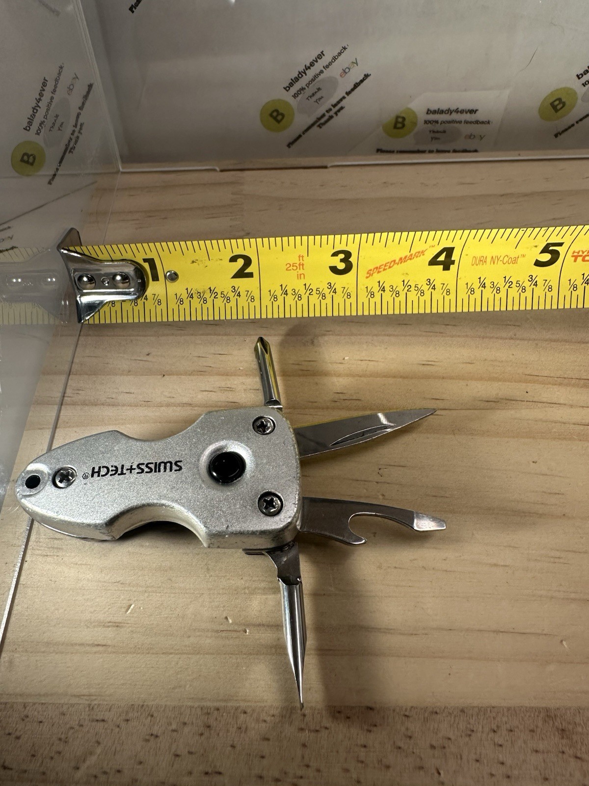 Swiss + Tech ST60300 Key Ring Multi-Tool 2.25” (needs bulb)