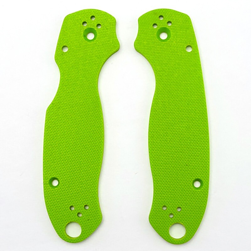 G10 Replacement Scales – Lime Green For Spyderco Para3