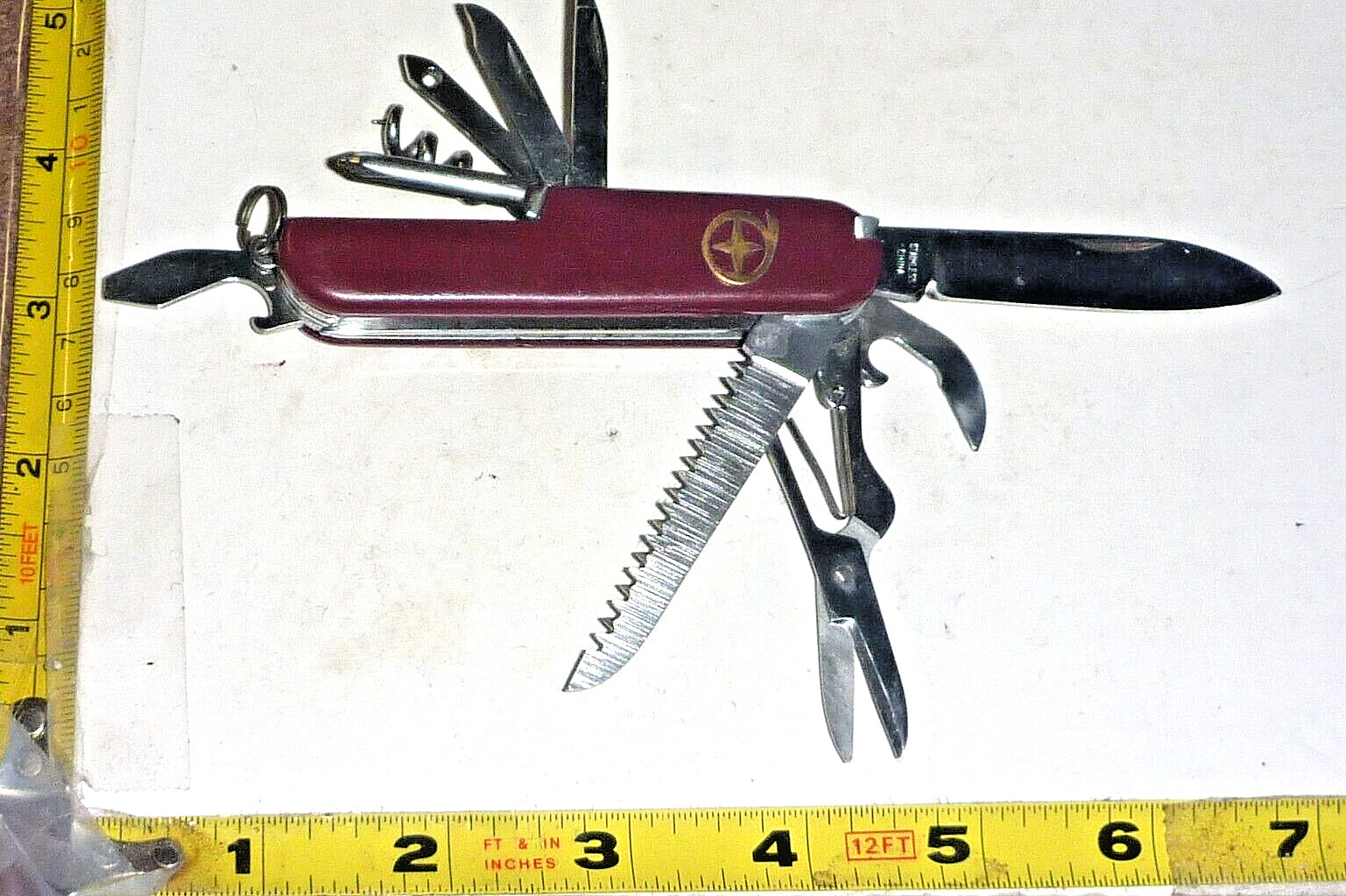 Swiss Army Style Multi-Function Pocket Knife – 11 Blades – Stainless – China