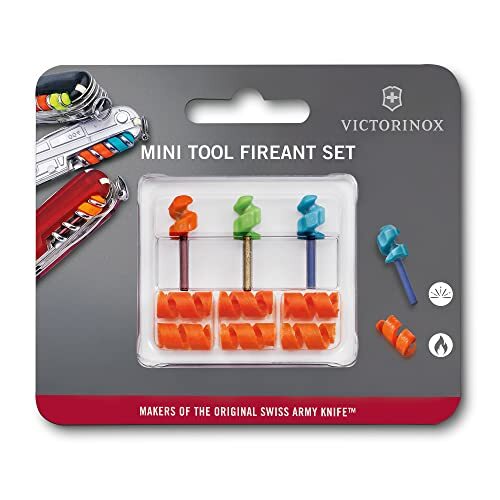 Victorinox Fireant Mini Tools – Compact 3 Piece Fire-Starter Set Compatible with